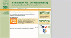 Desktop Screenshot of geomatik-ausbildung.de